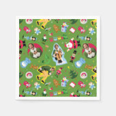 Buddy the Elf and Christmas Icons Pattern Serviette (Vorderseite)