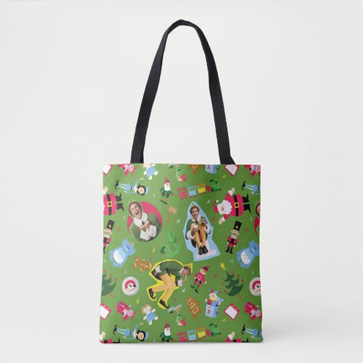 Buddy the Elf and Christmas Icons Pattern Tasche (Vorderseite)