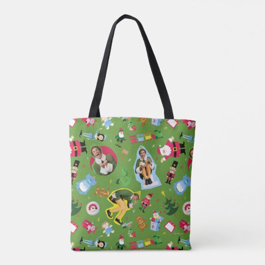 Buddy the Elf and Christmas Icons Pattern Tasche (Rückseite)