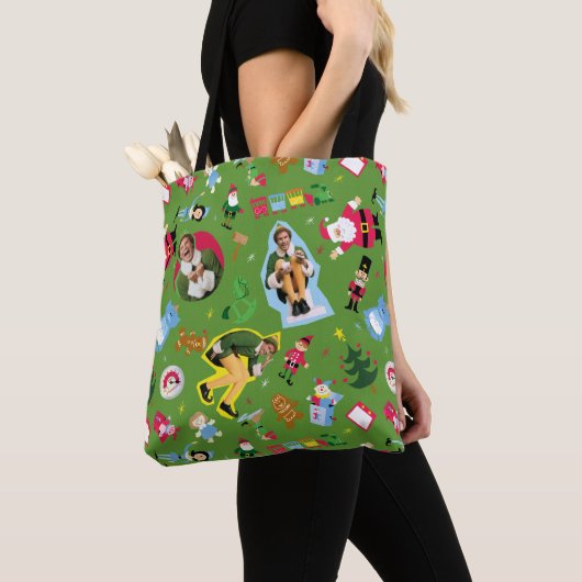 Buddy the Elf and Christmas Icons Pattern Tasche (Von Nahem)