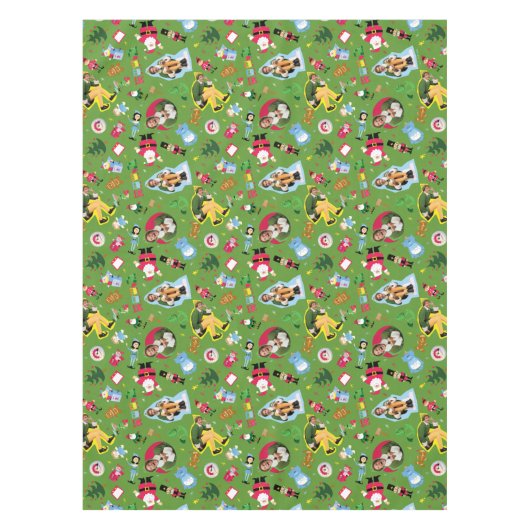 Buddy the Elf and Christmas Icons Pattern Tischdecke (Vorderseite)