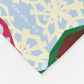 Buddy the Elf and Santa North Pole Pattern Fleecedecke (Ecke)