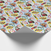 Buddy the Elf and Santa North Pole Pattern Geschenkpapier (Ecke)