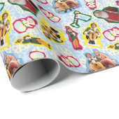 Buddy the Elf and Santa North Pole Pattern Geschenkpapier (Rolleneckpunkt)
