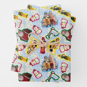 Buddy the Elf and Santa North Pole Pattern Geschenkpapier Set