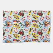 Buddy the Elf and Santa North Pole Pattern Geschirrtuch (Horizontal)