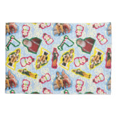 Buddy the Elf and Santa North Pole Pattern Kissenbezug (Rückseite)