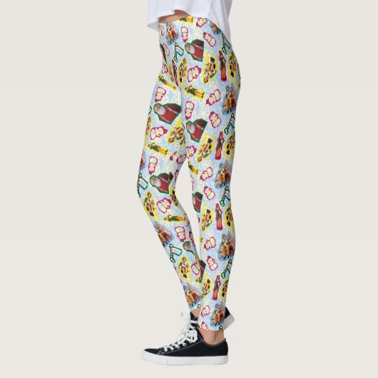 Buddy the Elf and Santa North Pole Pattern Leggings (Links)