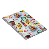 Buddy the Elf and Santa North Pole Pattern Notizblock (Rechte Seite)