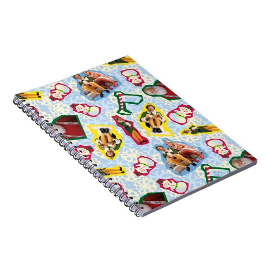 Buddy the Elf and Santa North Pole Pattern Notizblock (Rechte Seite)