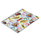 Buddy the Elf and Santa North Pole Pattern Notizblock (Linke Seite)