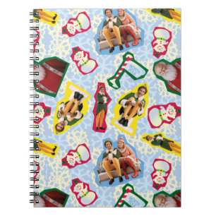 Buddy the Elf and Santa North Pole Pattern Notizblock