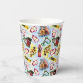 Buddy the Elf and Santa North Pole Pattern Pappbecher (Links)