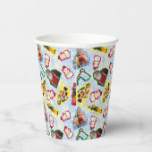 Buddy the Elf and Santa North Pole Pattern Pappbecher (Rechts)