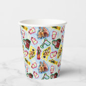 Buddy the Elf and Santa North Pole Pattern Pappbecher (Vorderseite)