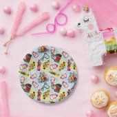 Buddy the Elf and Santa North Pole Pattern Pappteller (Party)