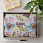 Buddy the Elf and Santa North Pole Pattern Seidenpapier (Geschenk)