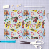 Buddy the Elf and Santa North Pole Pattern Seidenpapier (Handwerk)