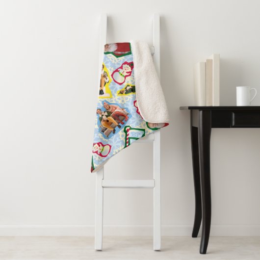 Buddy the Elf and Santa North Pole Pattern Sherpadecke (Beispiel)