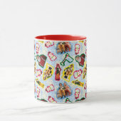 Buddy the Elf and Santa North Pole Pattern Tasse (Zentrum)