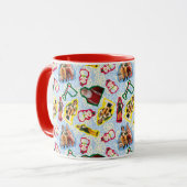 Buddy the Elf and Santa North Pole Pattern Tasse (Vorderseite Links)