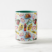 Buddy the Elf and Santa North Pole Pattern Tasse (Zentrum)