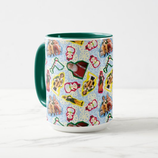 Buddy the Elf and Santa North Pole Pattern Tasse (Vorderseite Links)