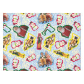 Buddy the Elf and Santa North Pole Pattern Tischdecke (Vorderseite (Horizontal))