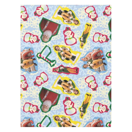 Buddy the Elf and Santa North Pole Pattern Tischdecke (Vorderseite)
