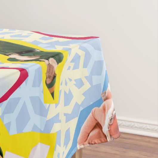 Buddy the Elf and Santa North Pole Pattern Tischdecke (Beispiel)