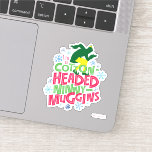 Buddy the Elf | Baumwolle mit Kopf Ninny-Muggins Aufkleber<br><div class="desc">Dieses Diagramm zeigt Buddy den Elf und das Zitat: "Ich bin ein Cotton gehitzter Neuny-Muggins."</div>