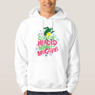 Buddy the Elf Baumwolle mit Kopf Ninny-Muggins Hoodie