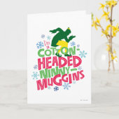 Buddy the Elf | Baumwolle mit Kopf Ninny-Muggins Karte (Gelbe Blume)