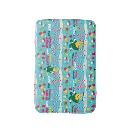 Buddy the Elf Candy Pattern Badematte (Vorderseite Vertikal)