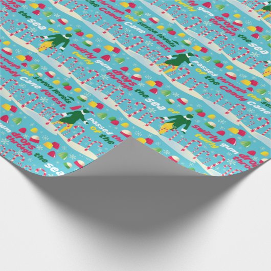 Buddy the Elf Candy Pattern Geschenkpapier (Ecke)
