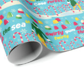 Buddy the Elf Candy Pattern Geschenkpapier (Rolleneckpunkt)