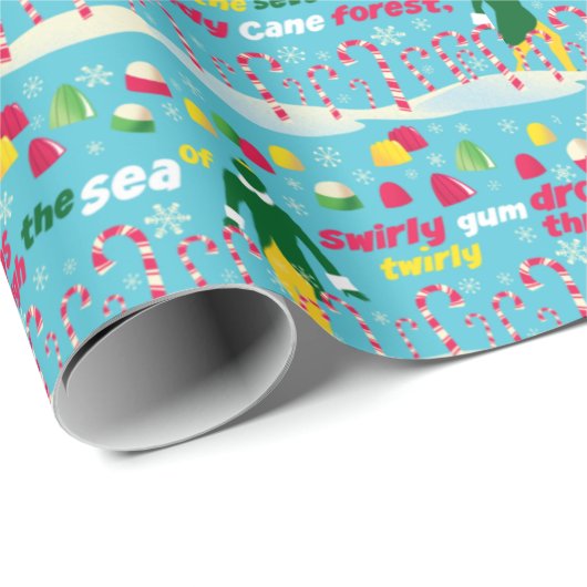 Buddy the Elf Candy Pattern Geschenkpapier (Rolleneckpunkt)