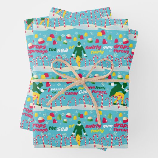 Buddy the Elf Candy Pattern Geschenkpapier Set (Beispiel)