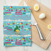 Buddy the Elf Candy Pattern Geschirrtuch (Viertel Falte)