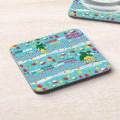 Buddy the Elf Candy Pattern Getränkeuntersetzer (Linke Seite)