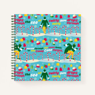 Buddy the Elf Candy Pattern Notizblock