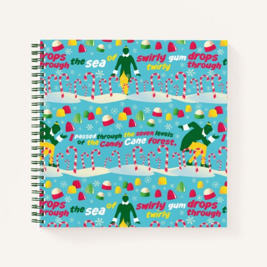 Buddy the Elf Candy Pattern Notizblock (Vorderseite)