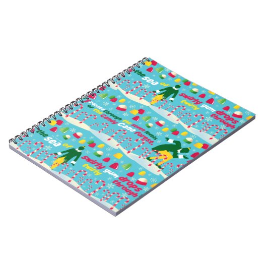 Buddy the Elf Candy Pattern Notizblock (Linke Seite)