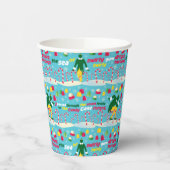 Buddy the Elf Candy Pattern Pappbecher (Links)