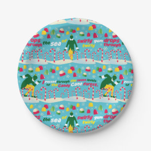 Buddy the Elf Candy Pattern Pappteller