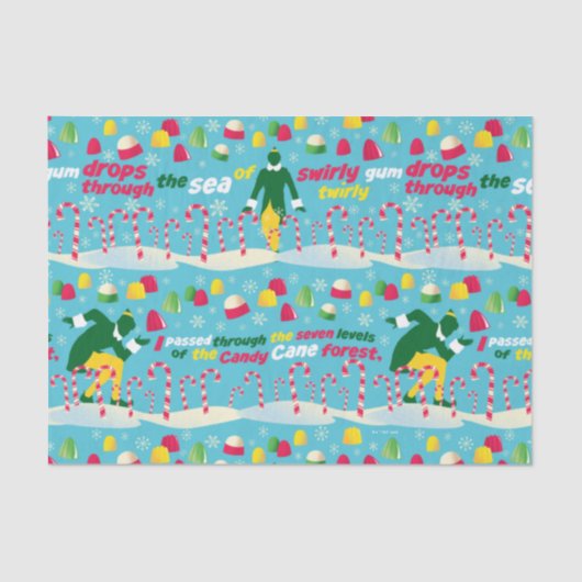 Buddy the Elf Candy Pattern Seidenpapier (Vorderseite)