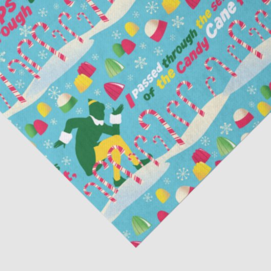 Buddy the Elf Candy Pattern Seidenpapier (Ausschnitt)