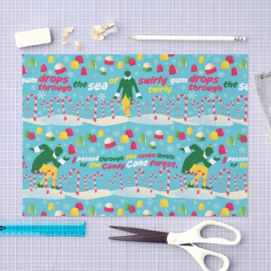 Buddy the Elf Candy Pattern Seidenpapier (Handwerk)