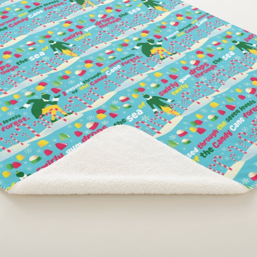 Buddy the Elf Candy Pattern Sherpadecke (3/4)