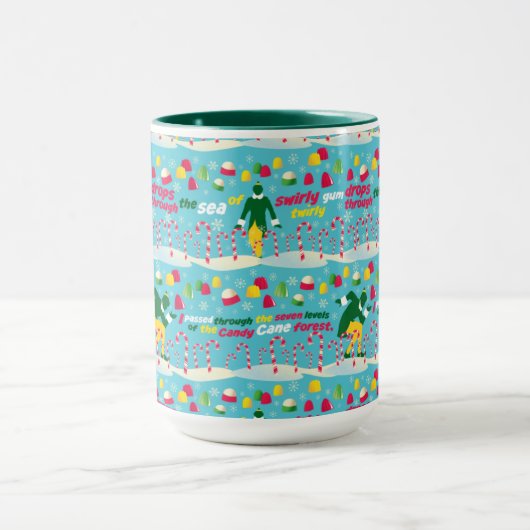 Buddy the Elf Candy Pattern Tasse (Zentrum)